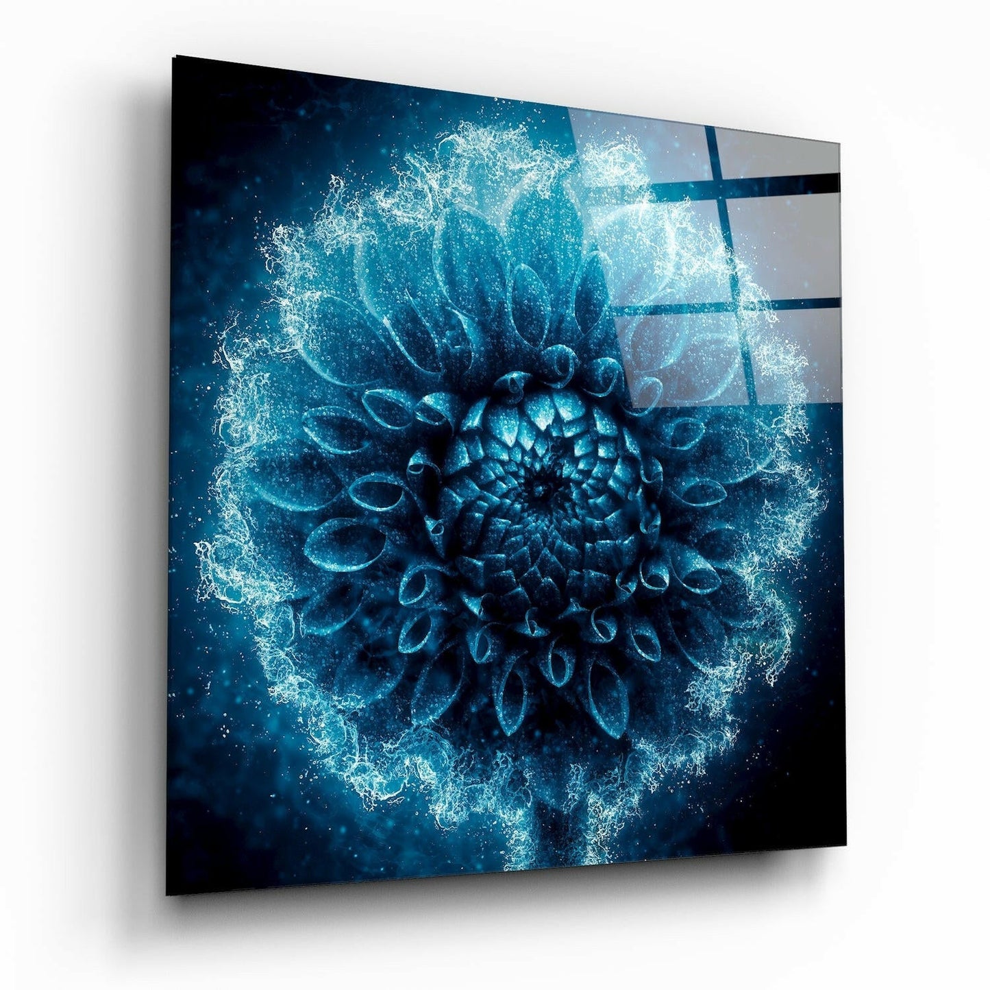 Flower Glass Wall Art