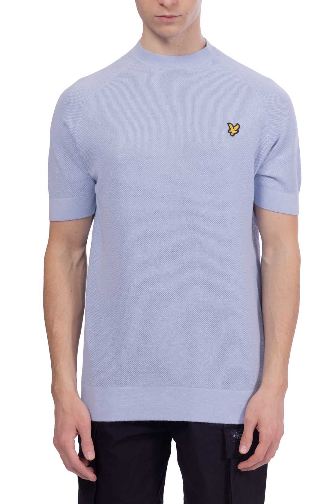 LYLE & SCOTT - Men's knitted T-shirt in linen blend-19