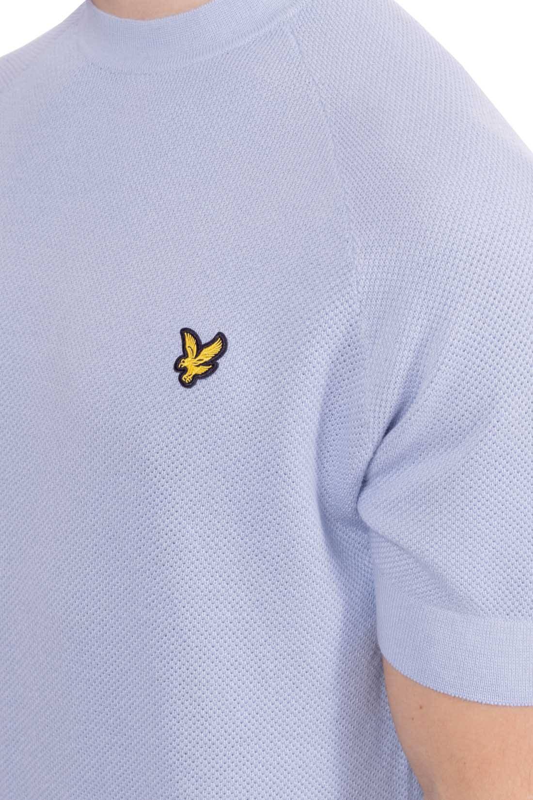 LYLE & SCOTT - Men's knitted T-shirt in linen blend-0
