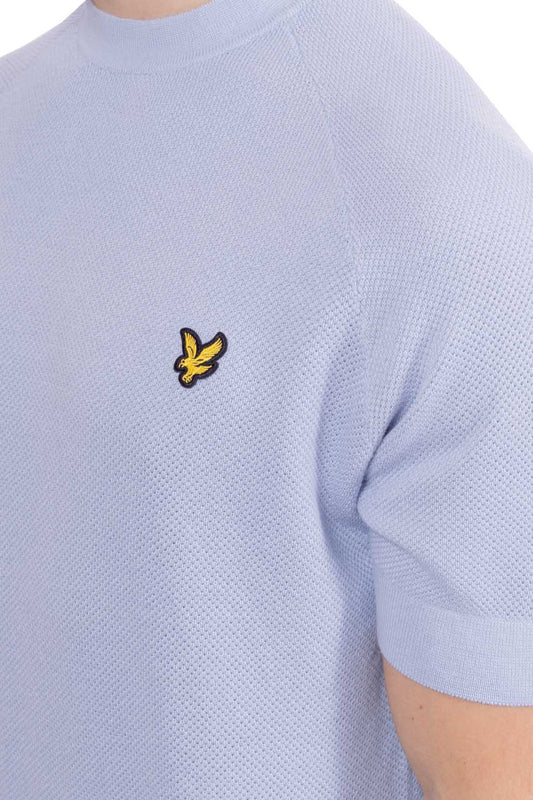 LYLE & SCOTT - Men's knitted T-shirt in linen blend-0