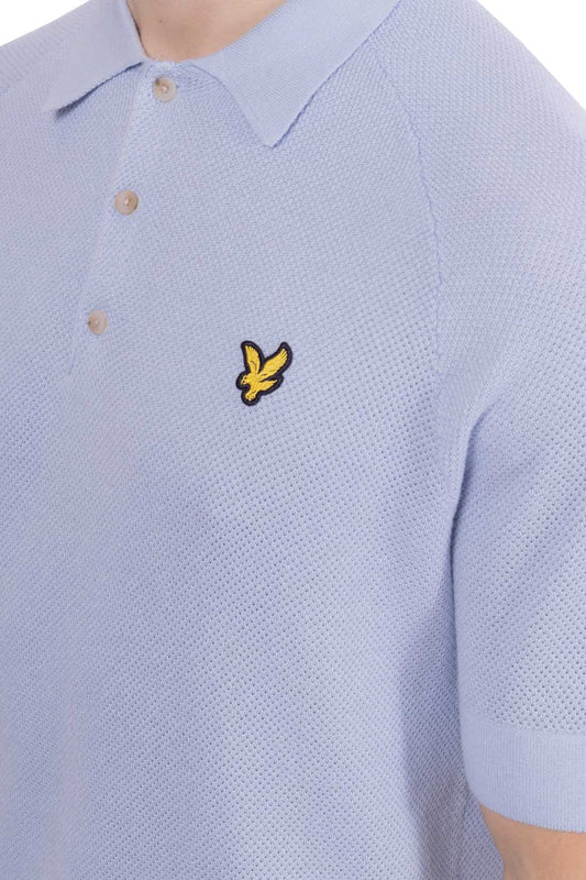 LYLE & SCOTT - Men's knitted polo shirt in linen blend-20