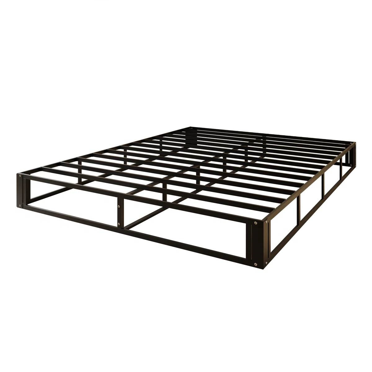 King size 7.8-inch Metal Frame Box-Spring Foundation for Mattress with Cover-2