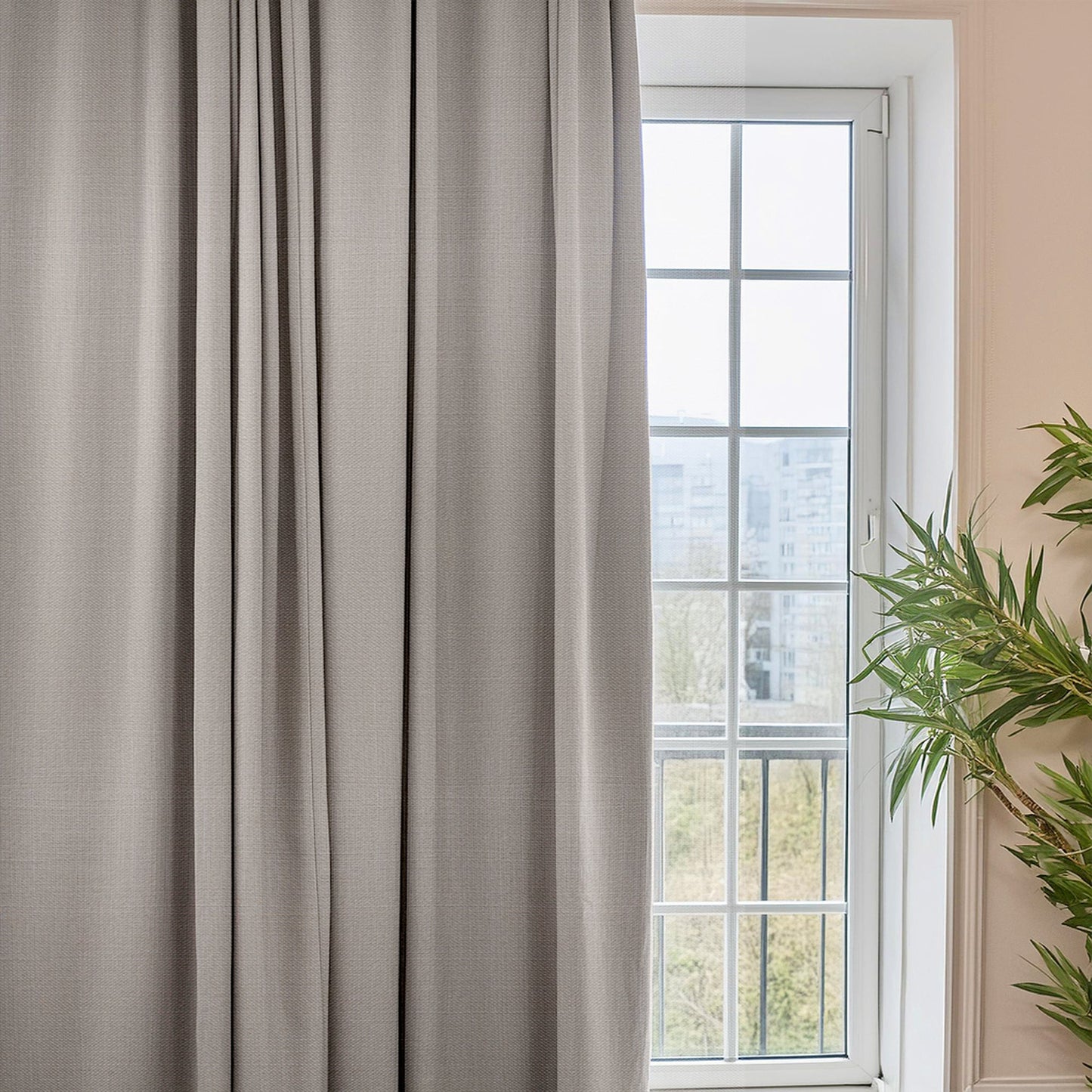Linen Gray Curtain-4