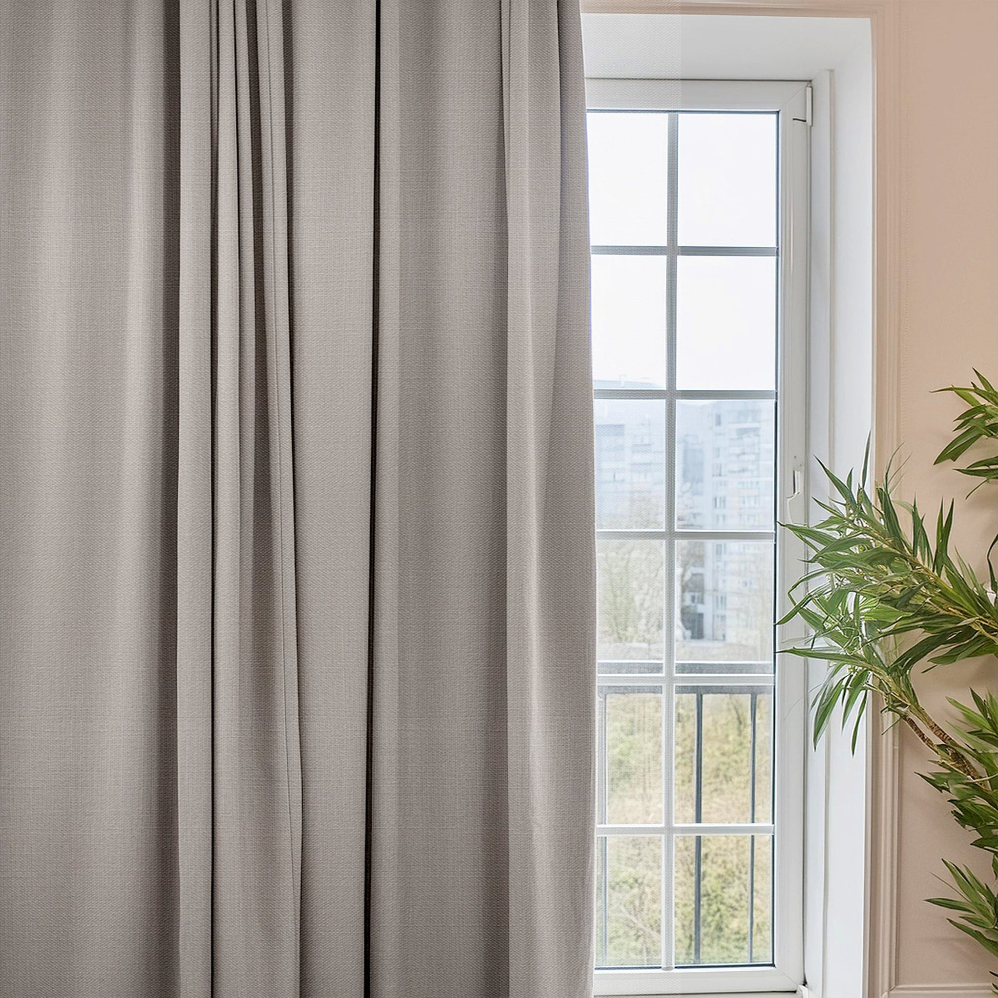 Linen Gray Curtain-4
