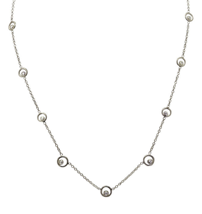 Karma Chain- 14K Gold with Ripples of Diamonds-3