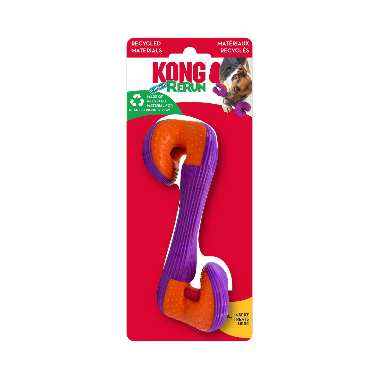 Rerun Whoosh Bone Dog Toy - Color Varies