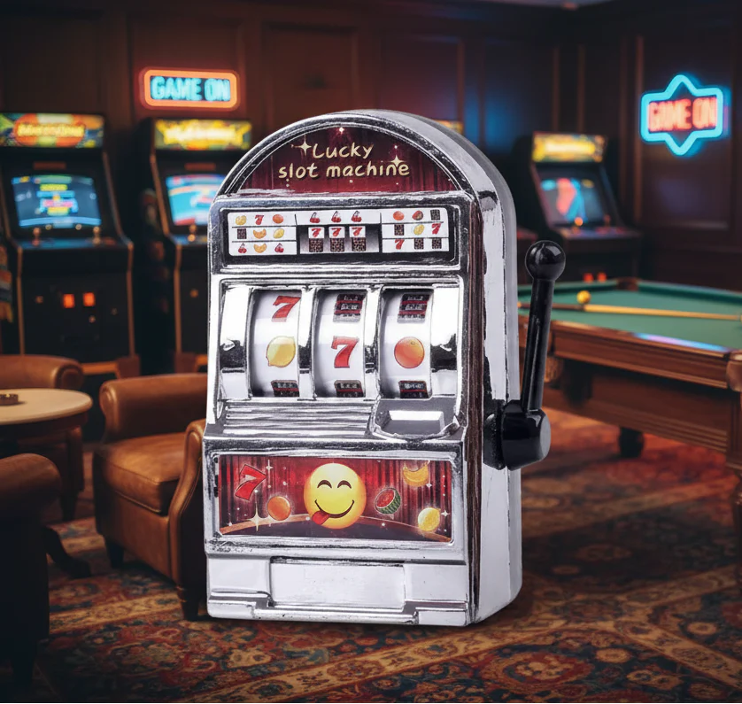 Casino-Style Mini Slot Machine Toy