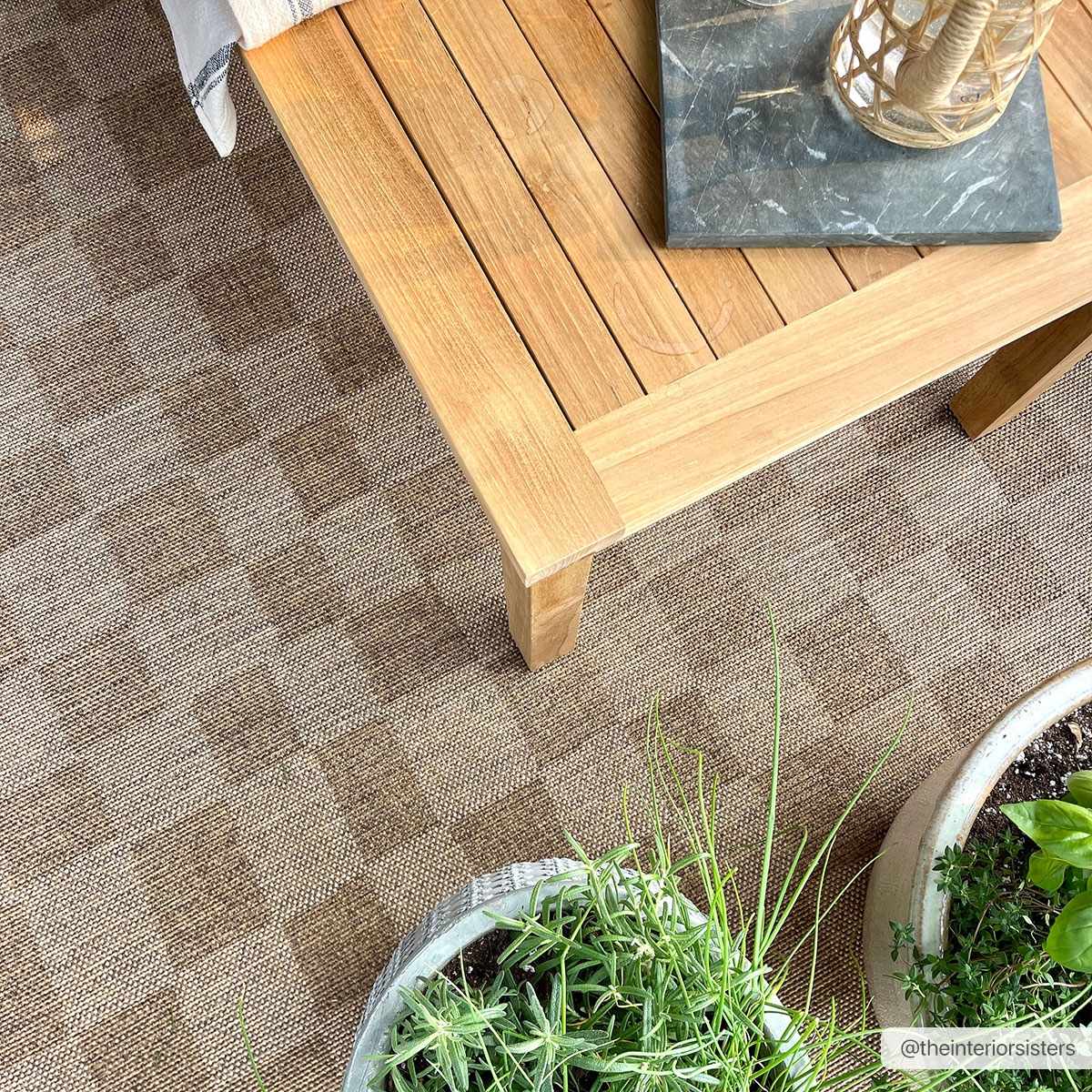 Kuval Checkered Brown Rug-3