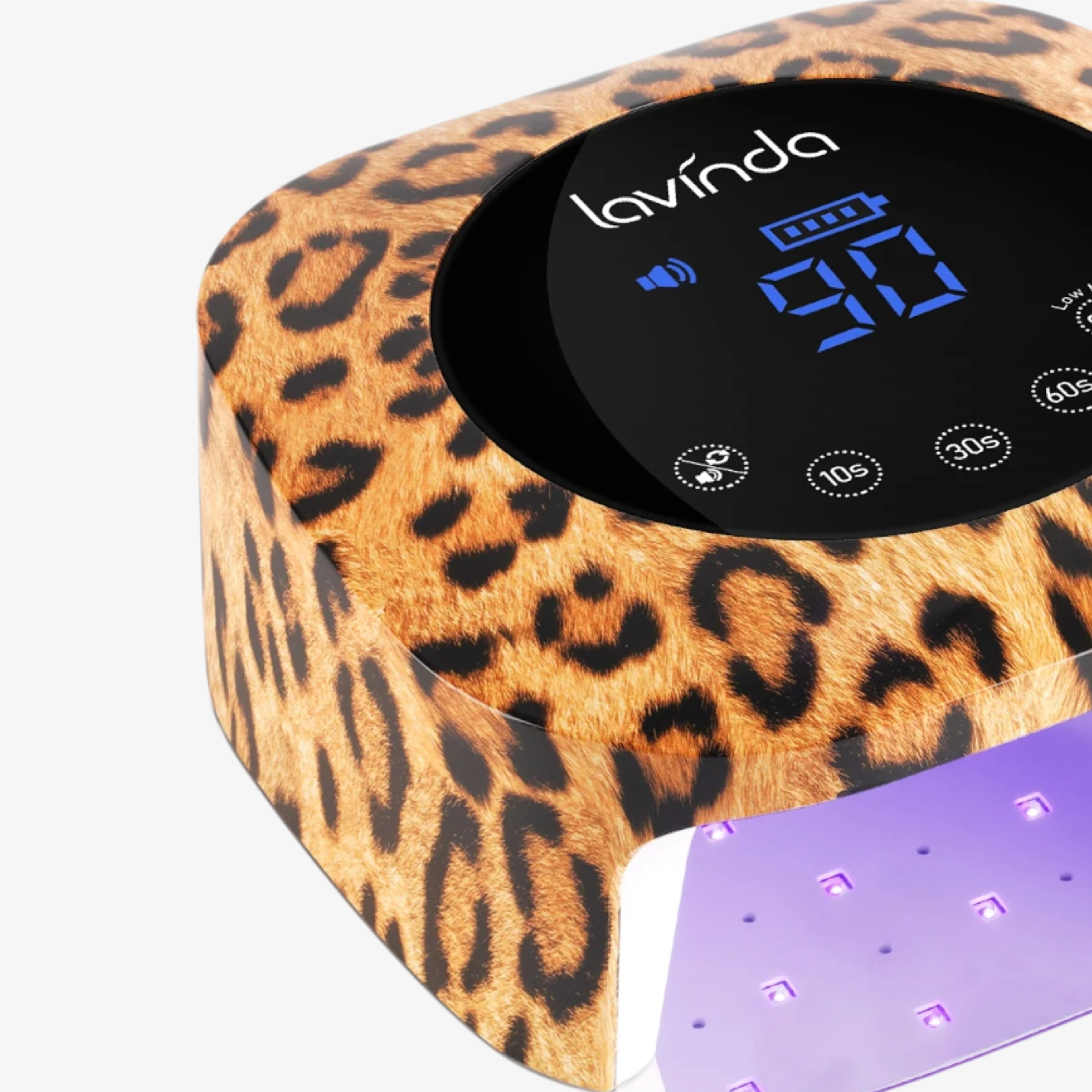 Crown™ Nail Lamp - Leopard Print - 54W Rechargeable UV/LED
