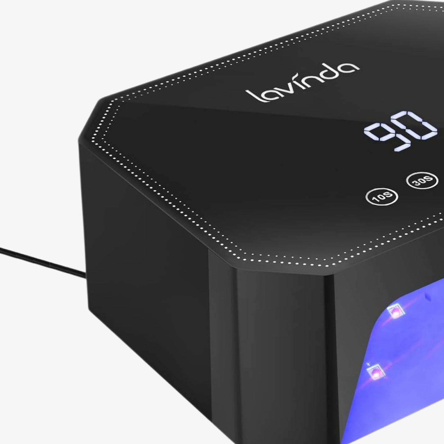 Lumina™ Nail Lamp - Black - Plug-in UV/LED
