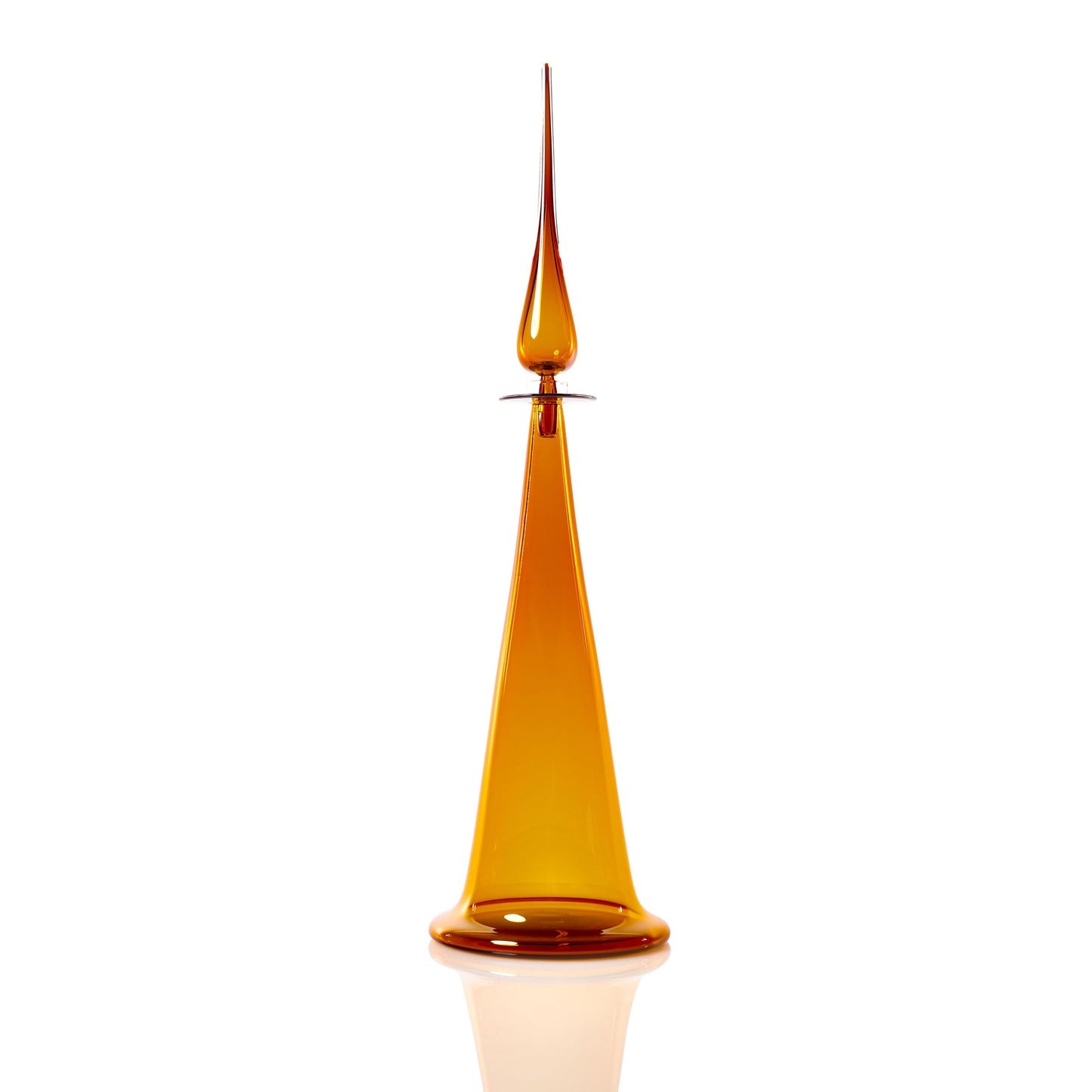 Large Fluted Cone Decanter