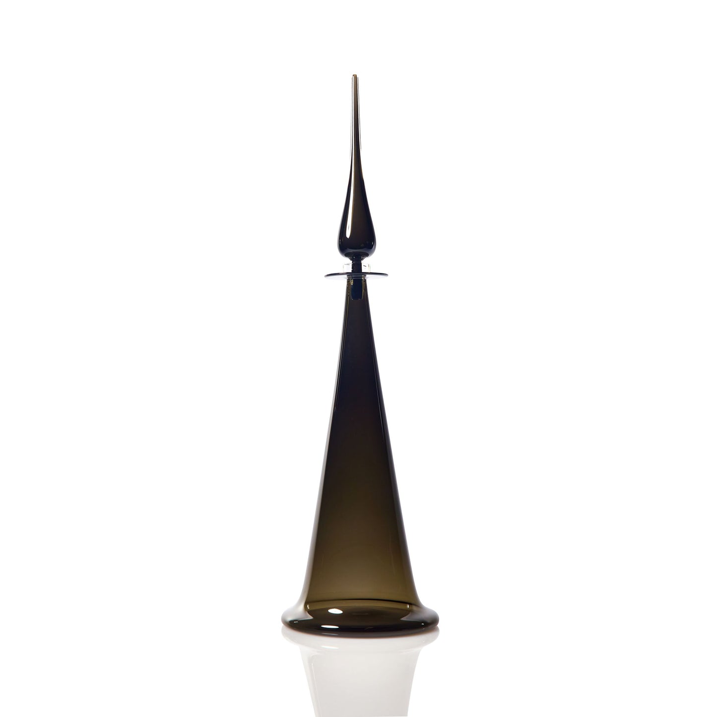 Large Fluted Cone Decanter