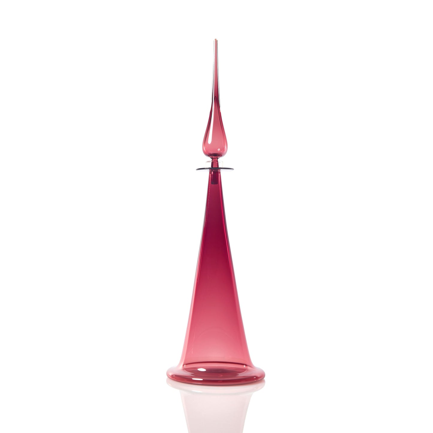 Large Fluted Cone Decanter