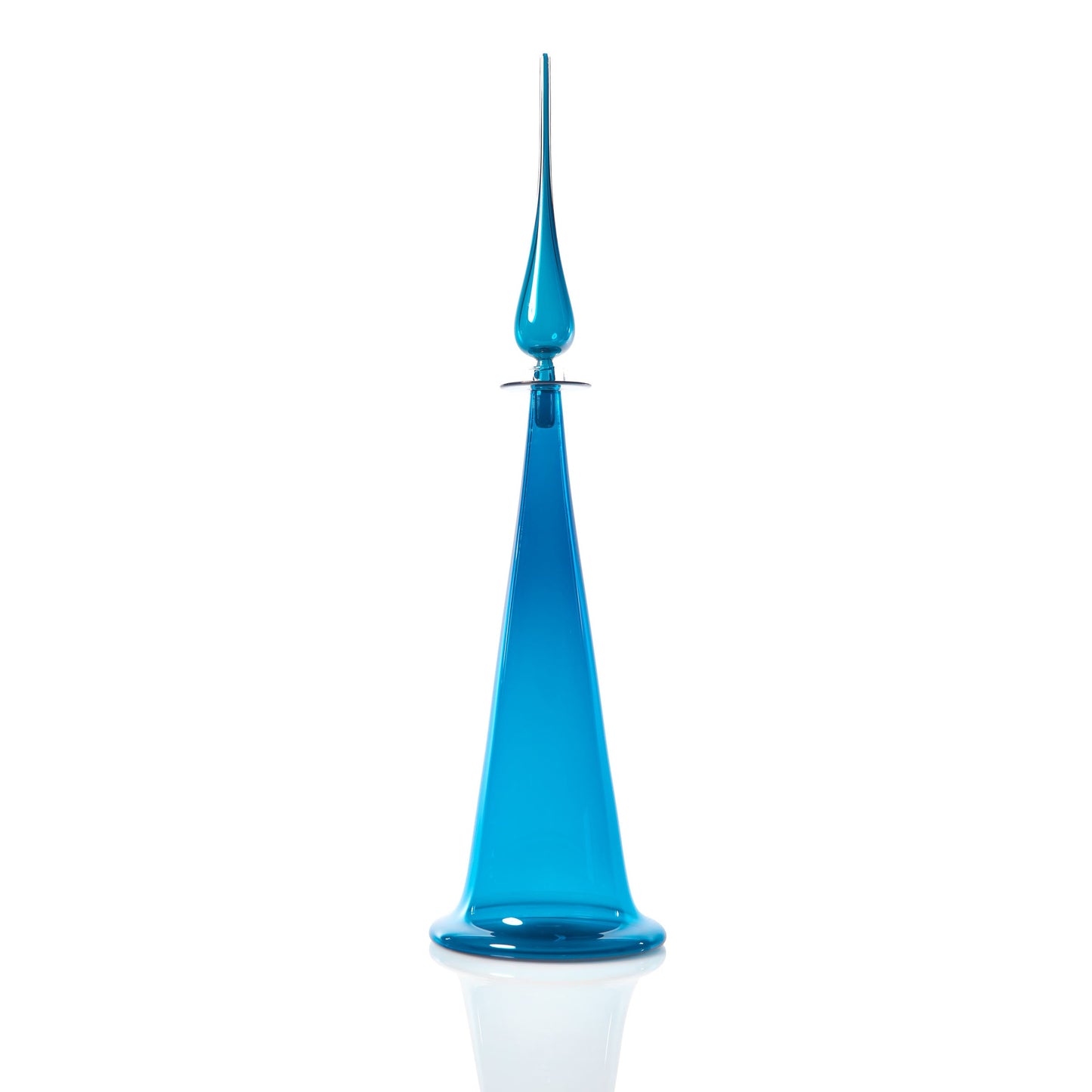 Large Fluted Cone Decanter