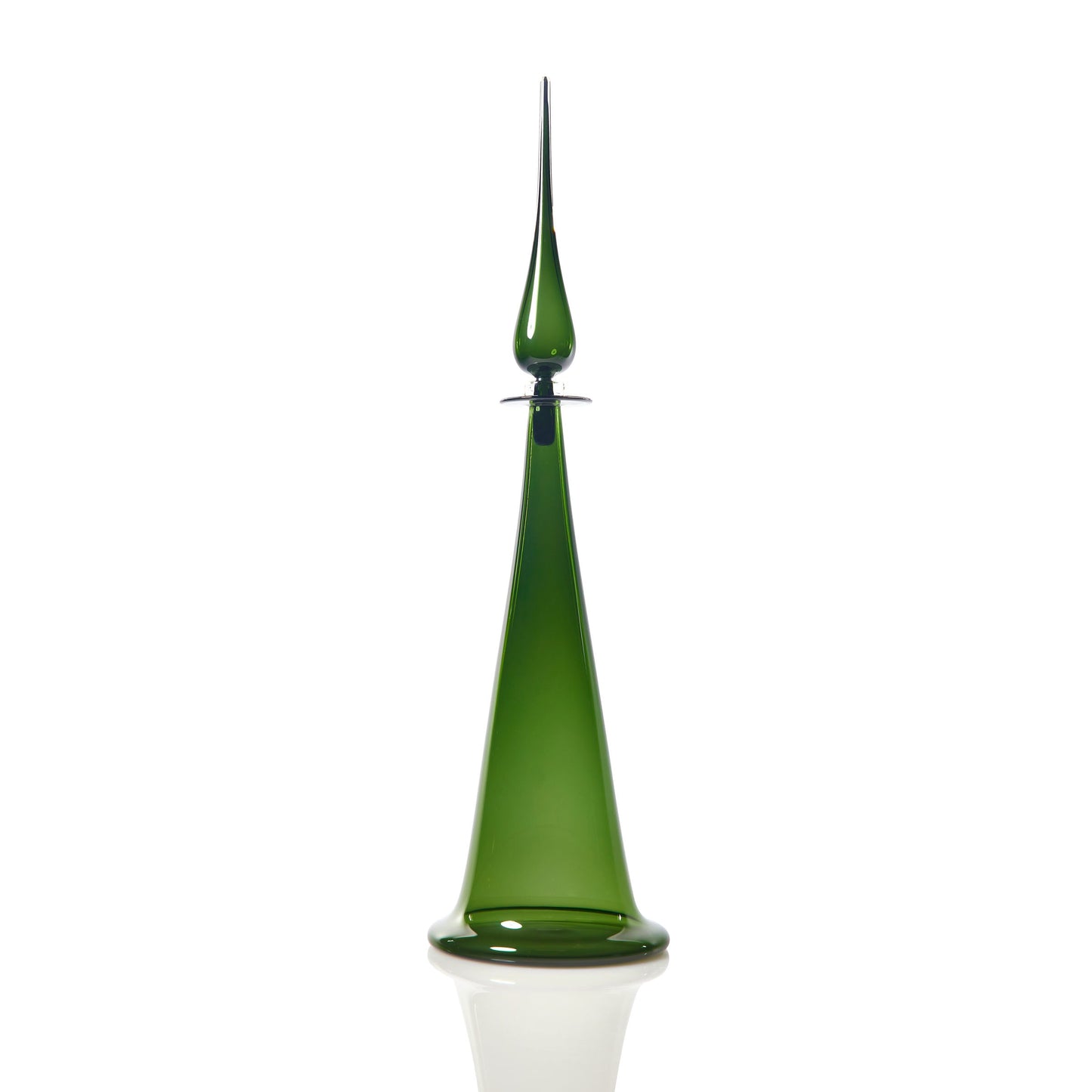 Large Fluted Cone Decanter