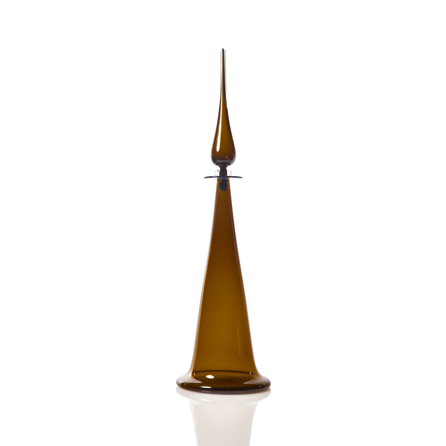 Large Fluted Cone Decanter