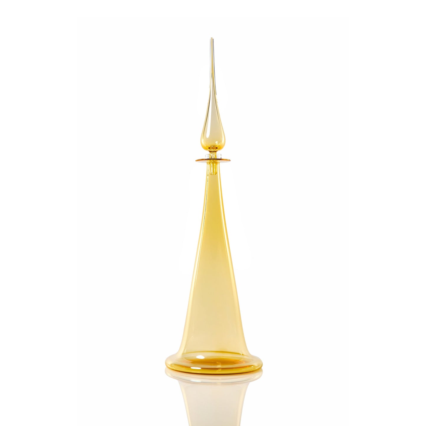 Large Fluted Cone Decanter