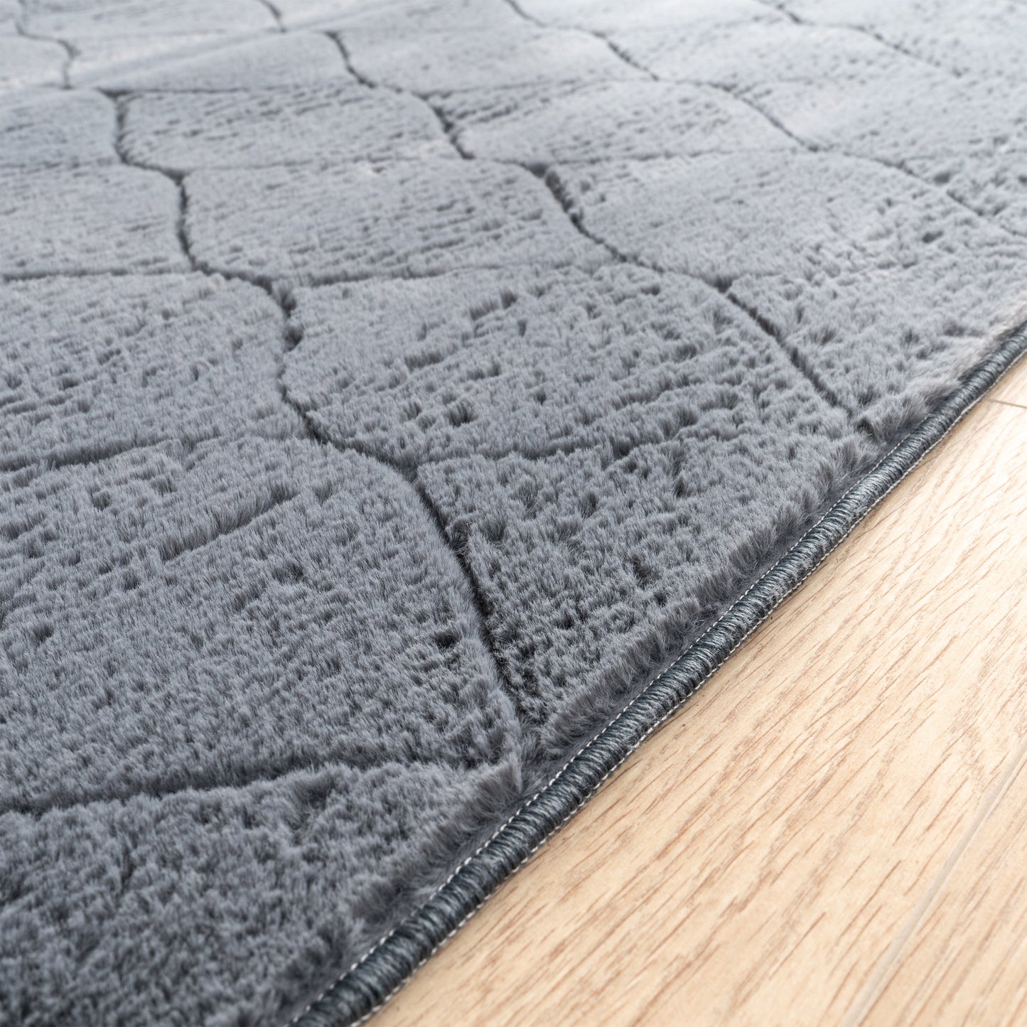 Soft Washable Area Rug Aspen with Moroccan Pattern-1