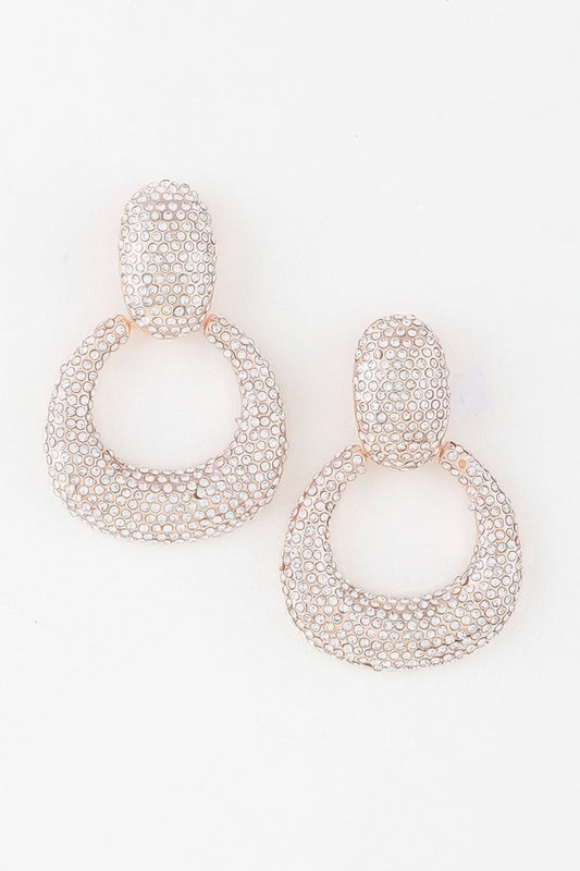 LINCOLN CENTER Bejeweled Hoop Drop Earrings: NYFW BYMANYC ® New York-0