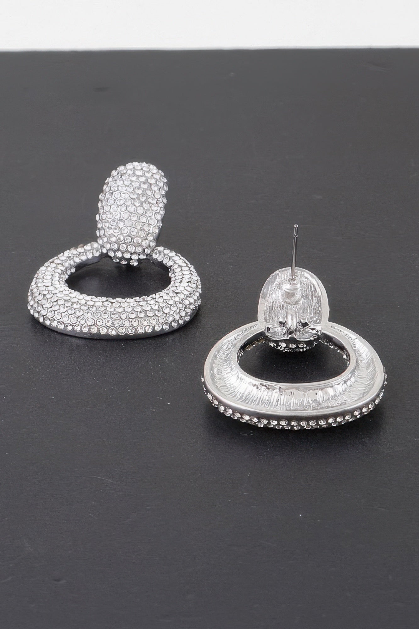 LINCOLN CENTER Bejeweled Hoop Drop Earrings: NYFW BYMANYC ® New York-3