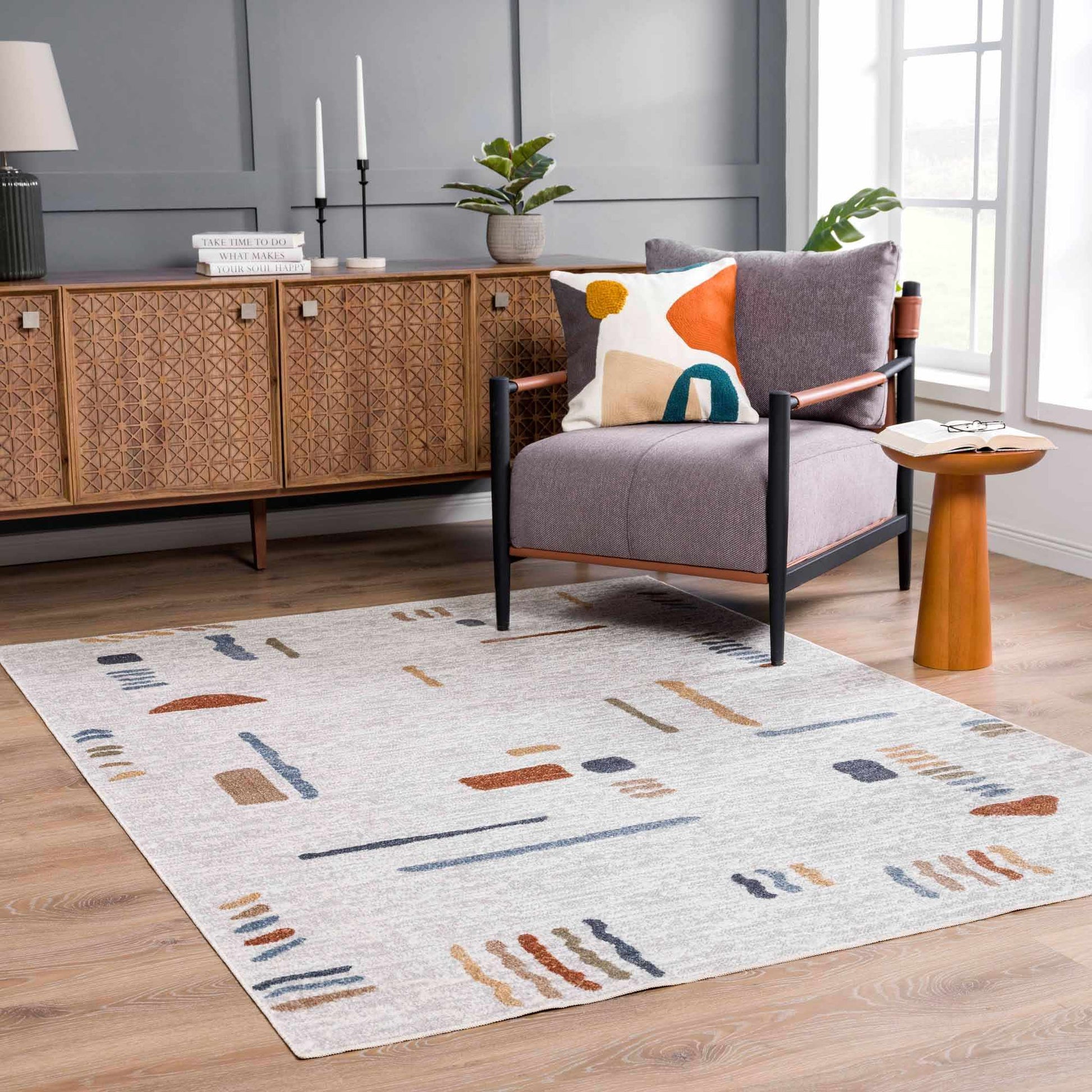 Arnon Modern Washable Rug-0