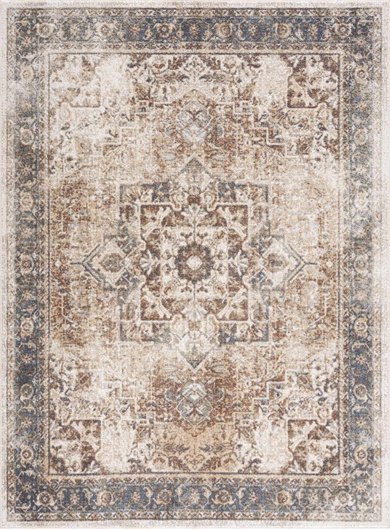 Heritage Style Flat Pile Washable Rug-1