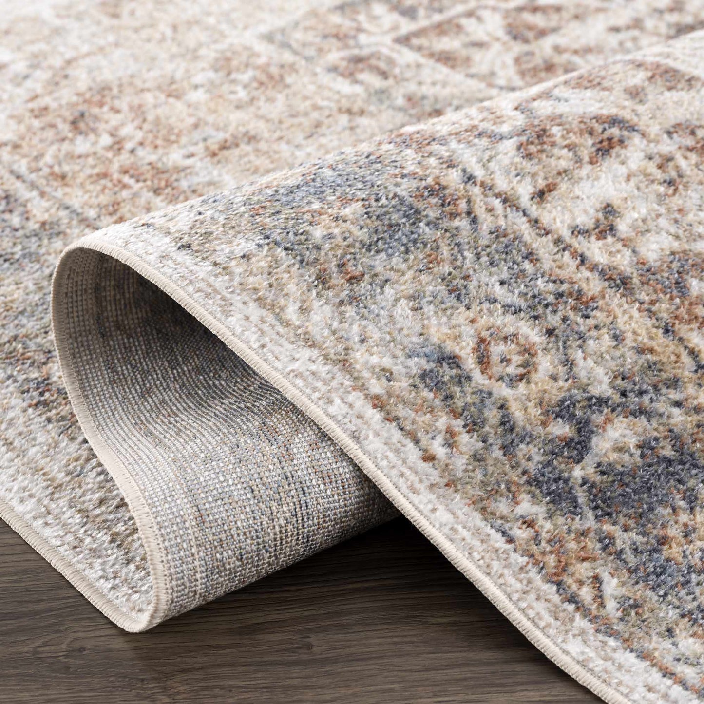 Heritage Style Flat Pile Washable Rug-5