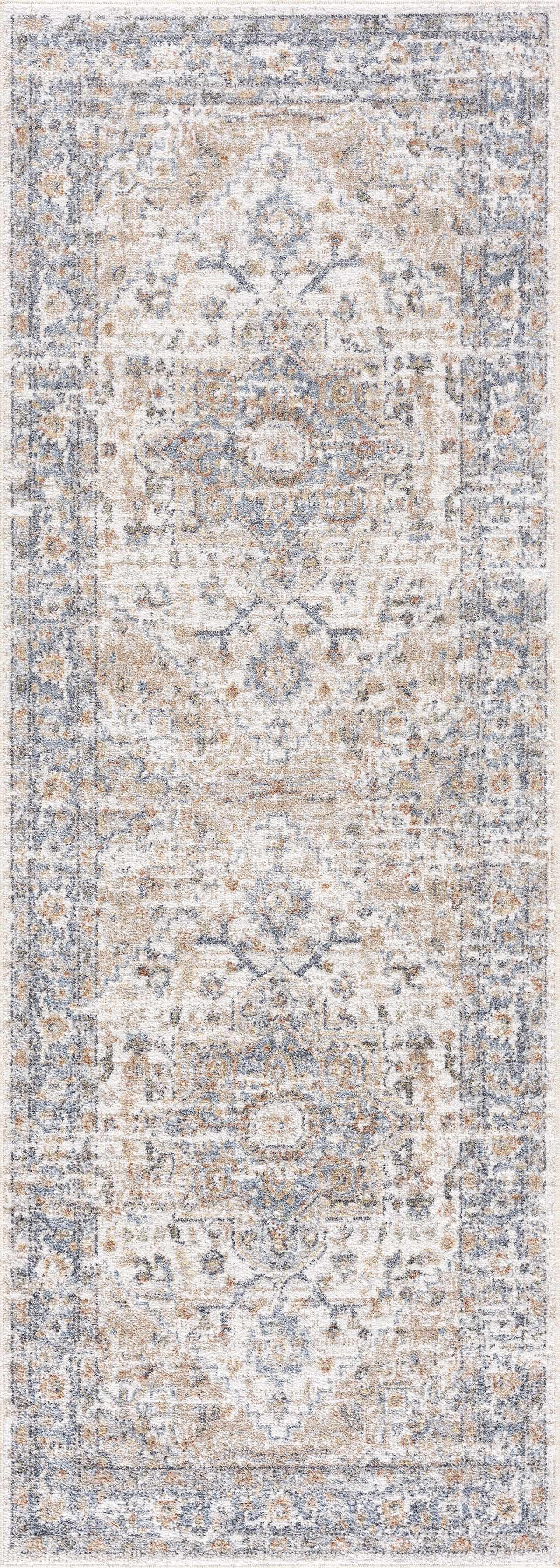Ezri Flat Pile Washable Rug-4