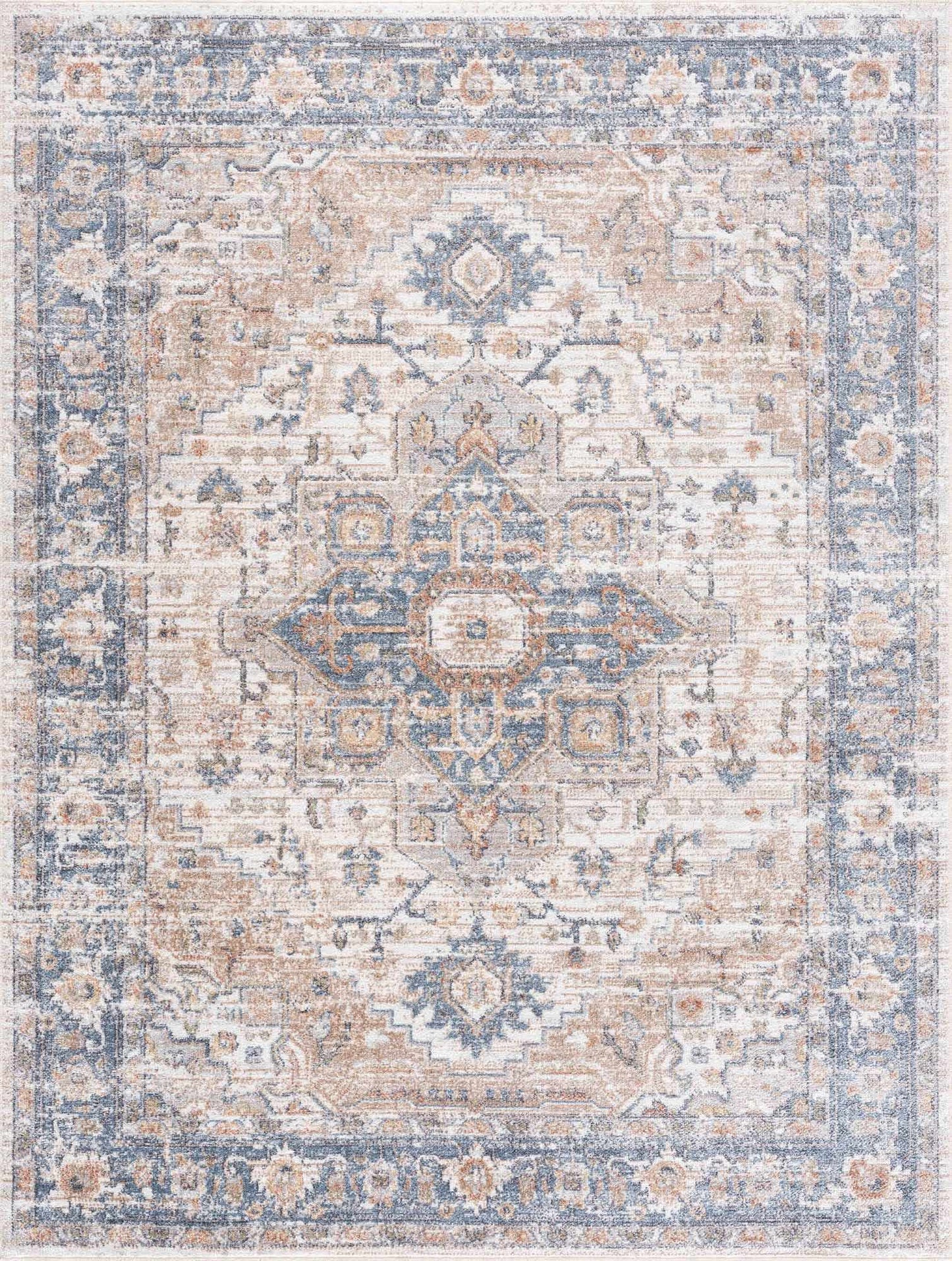 Ezri Flat Pile Washable Rug-3