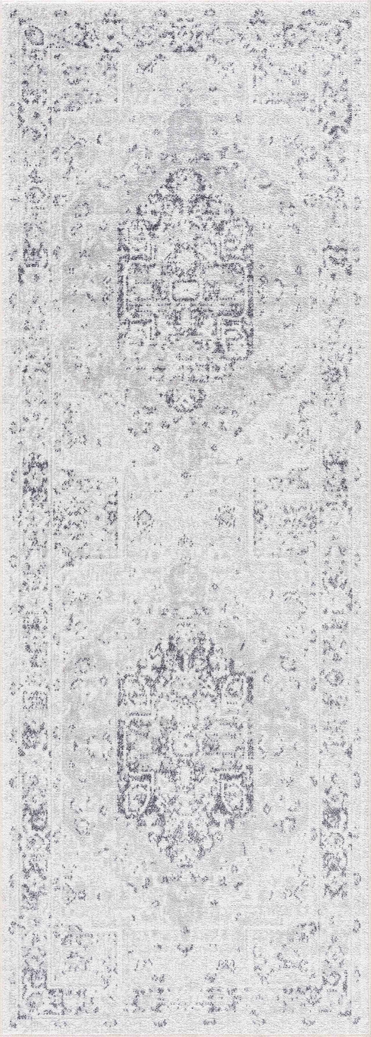 Akram Antrasit Flat Pile Washable Rug-6