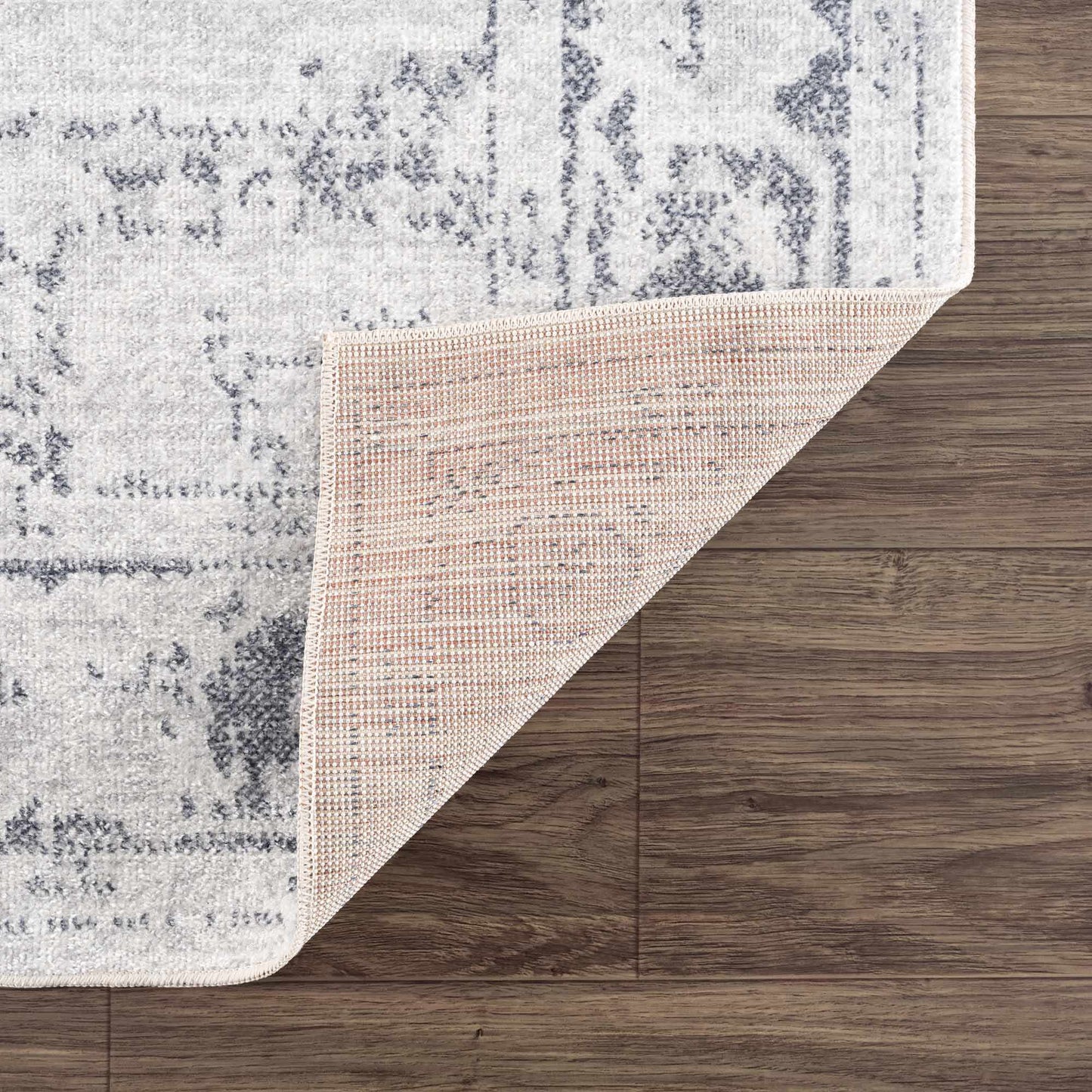 Akram Antrasit Flat Pile Washable Rug-4