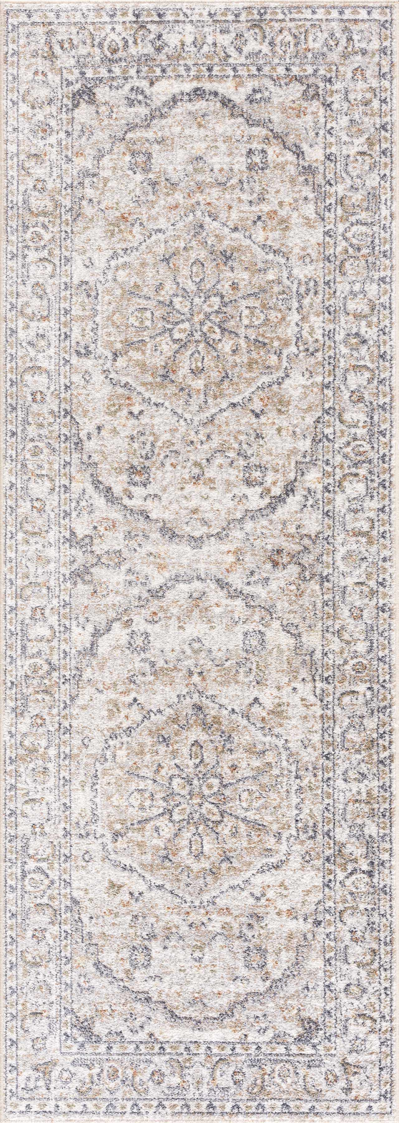 Hiti Cream Flat Pile Washable Rug-6