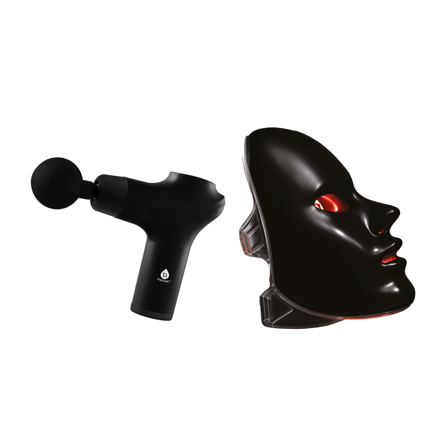 7-in-1 LED Face Mask & 3-Speed Massage Gun-0