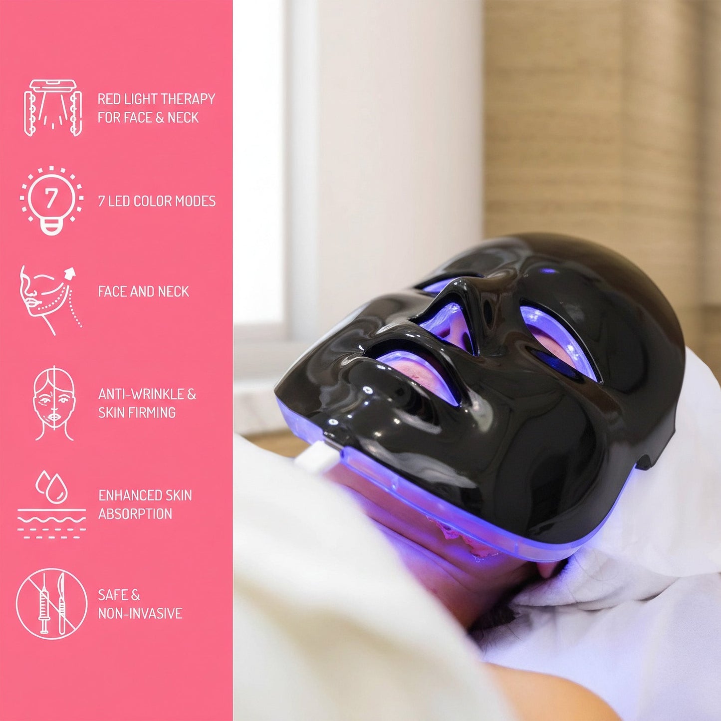 7-in-1 LED Light Therapy Mask – Advanced Skin Rejuvenation at Home-1
