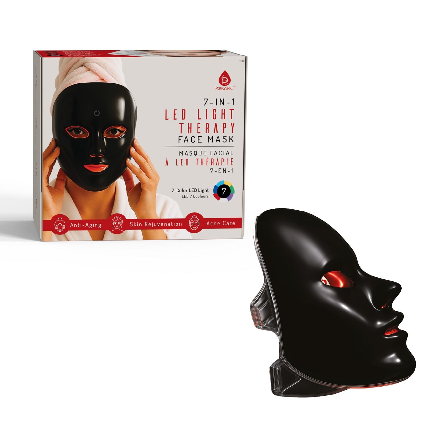 7-in-1 LED Light Therapy Mask – Advanced Skin Rejuvenation at Home-0