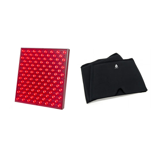 Pursonic LED Red Light Therapy Panel & Reusable Hot and Cold Gel Ice Head Wrap-0
