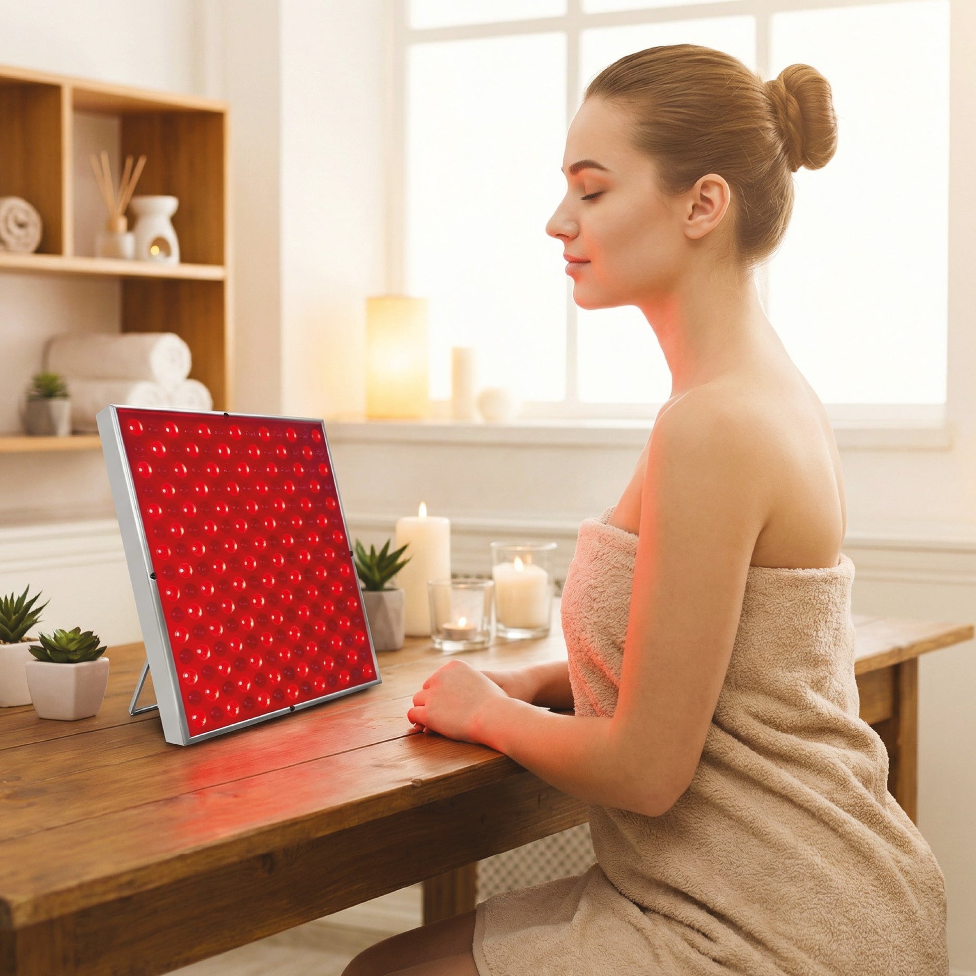 Pursonic 7-in-1 LED Light Therapy Face Mask & Full-Body Red Light Therapy Panel-1