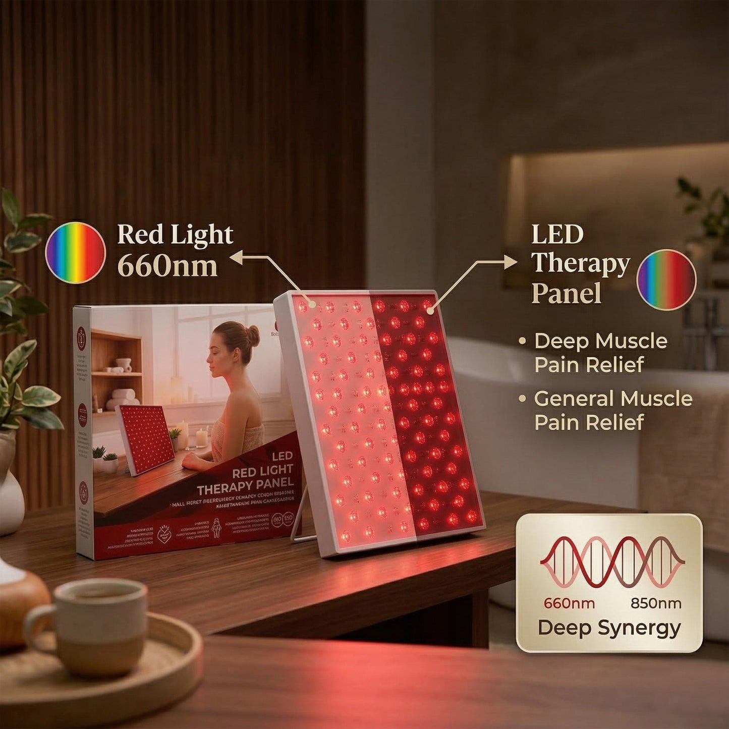 LED Red Light Therapy Panel – At-Home Wellness & Recovery-3