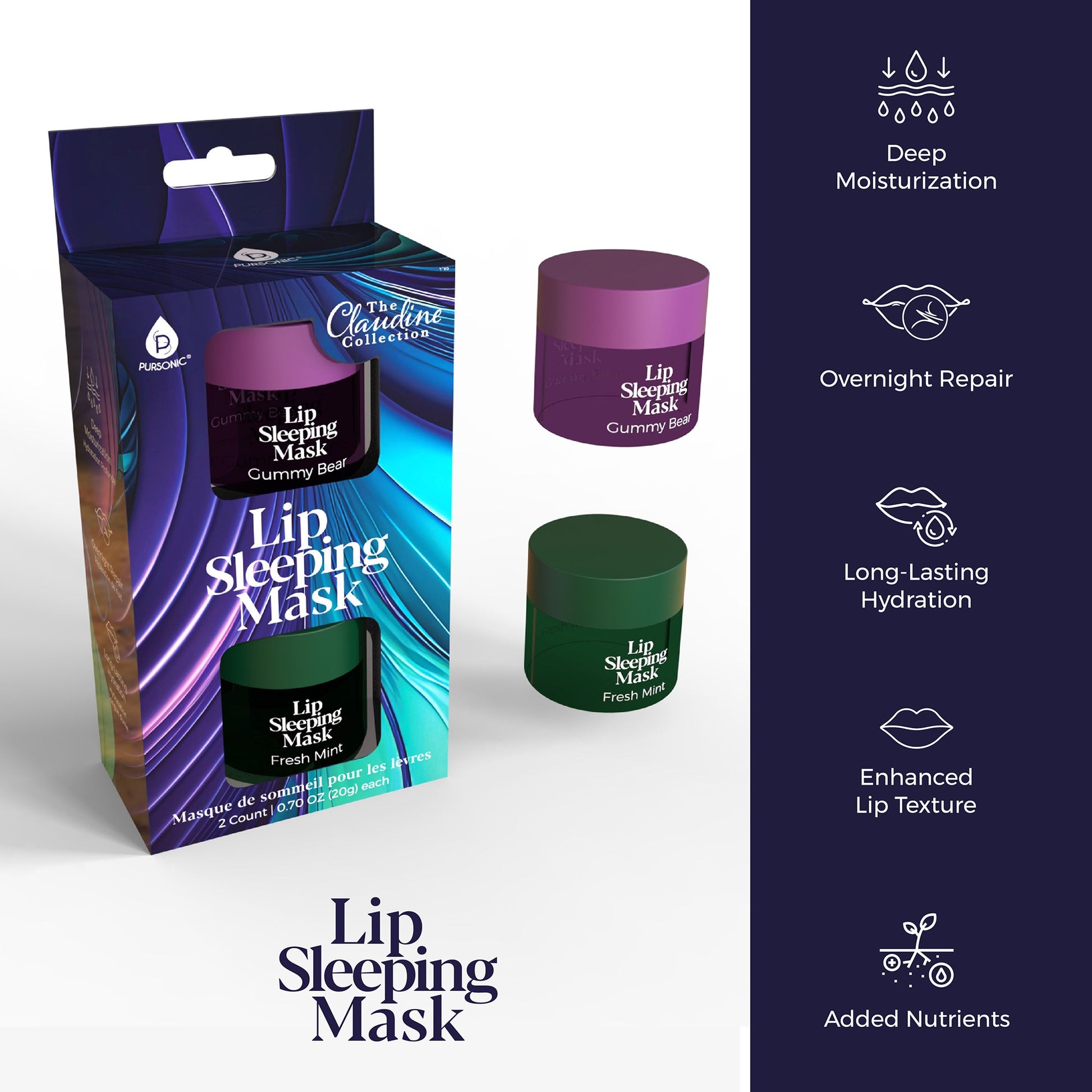 Ultimate Glow Collection: Nourishing Lip Oils, Overnight Lip Mask, Anti-Aging Serum Set & Hyaluronic 7-Day Treatment-3