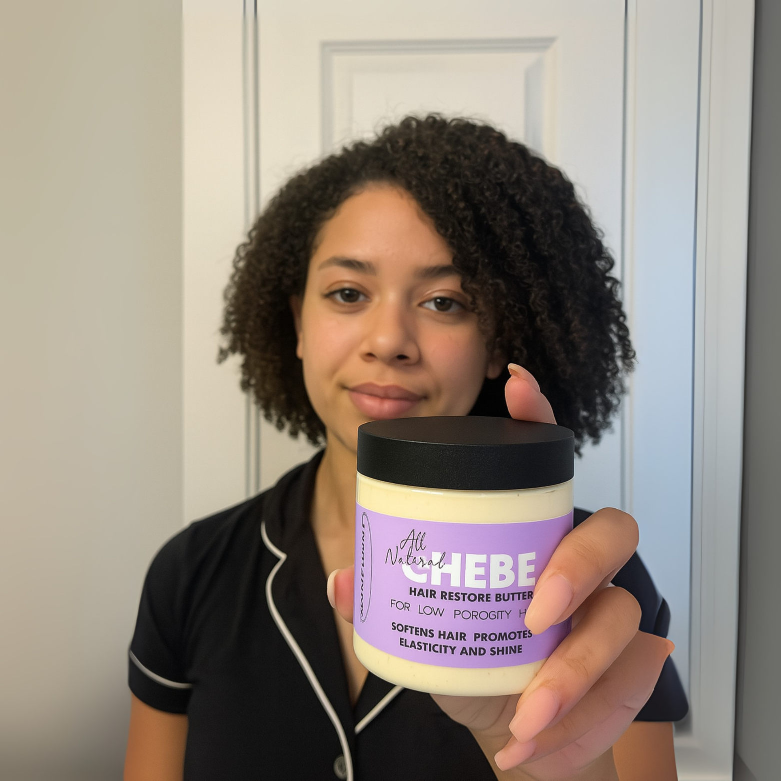 Low Porosity Chebe Hair Butter – Deep Moisture + Frizz Control-4