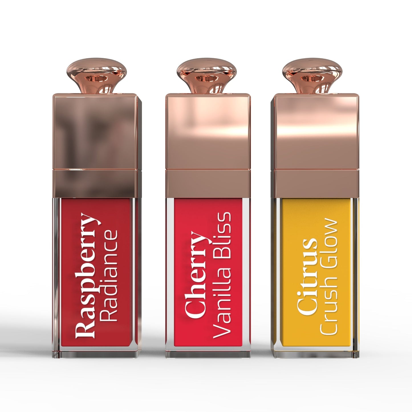 Pursonic Nourishing Lip Oil Set – 3-Flavors of Moisturizing Shine-4