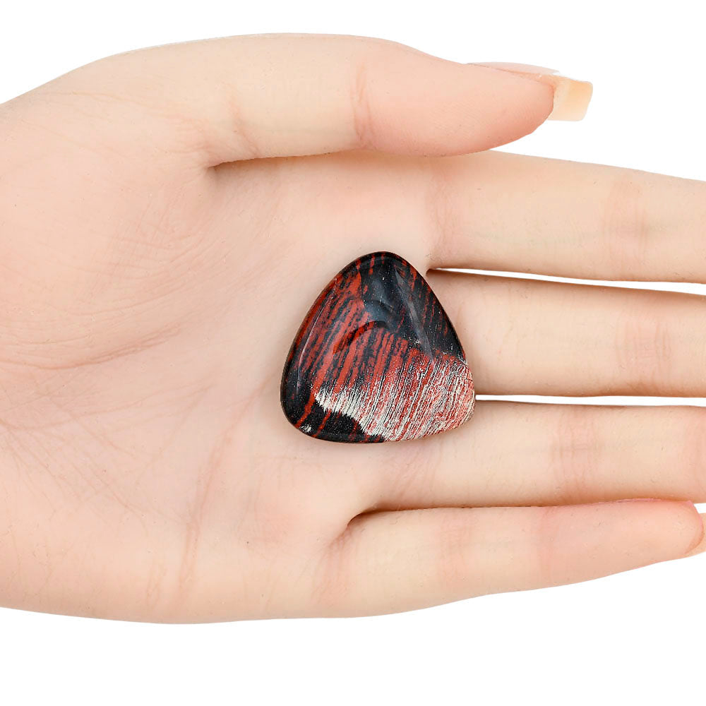 Snake Skin Jasper 30.3x29.3x5 mm Heart Gemstone LS01028-11-1