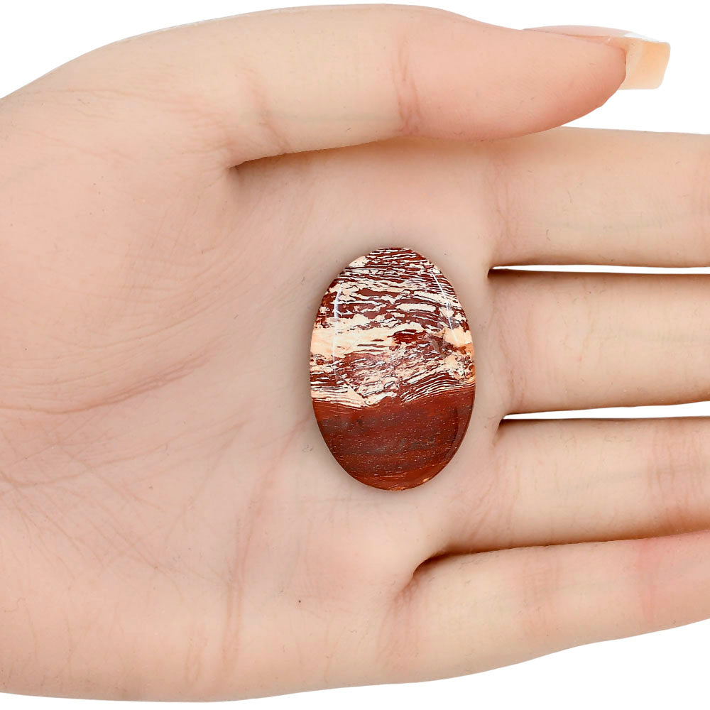Snake Skin Jasper 31.5x21.4x4.5 mm Oval Gemstone LS01560-11-1