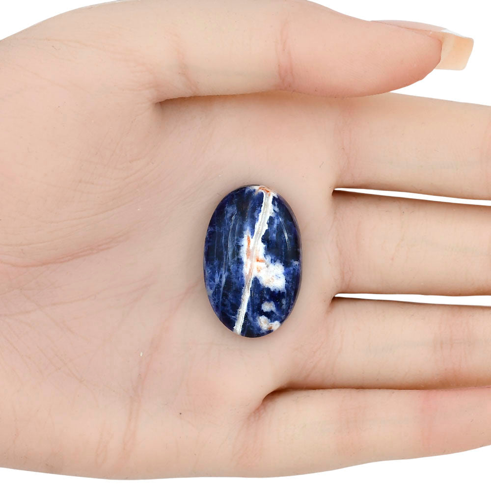 Sodalite 28x18x5.19 mm Oval Gemstone LS01829-26-1
