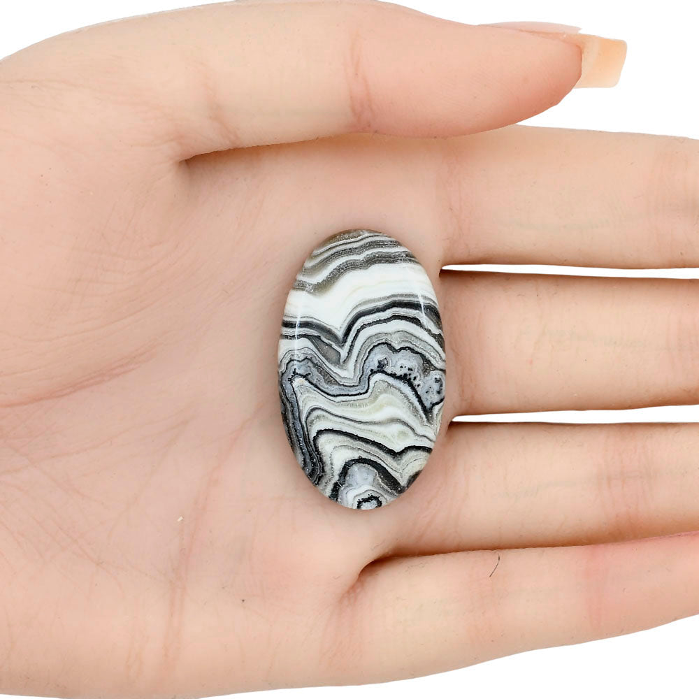 Crazy Lace Agate 34x19.8x5.5 mm Oval Gemstone LS01983-29-1