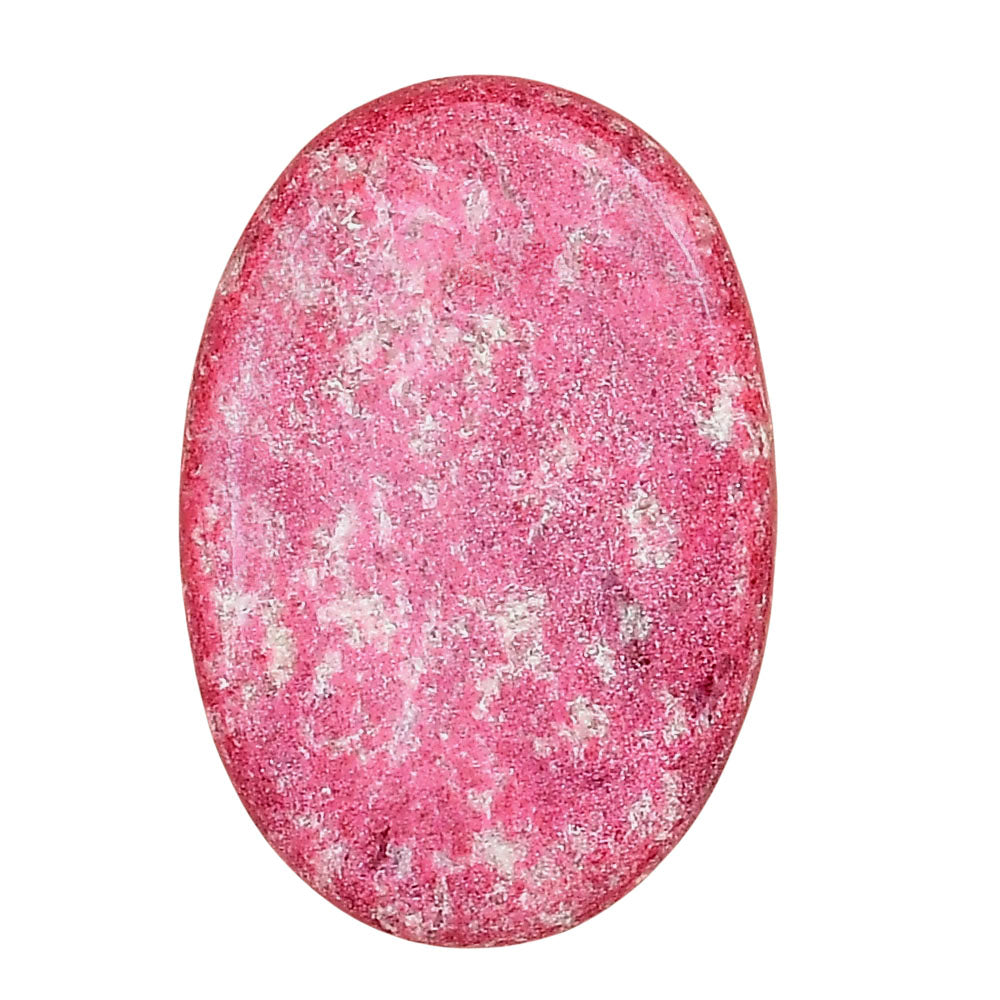 Pink Thulite 31.15x21.25x5.3 mm Oval Gemstone LS02717-42-0