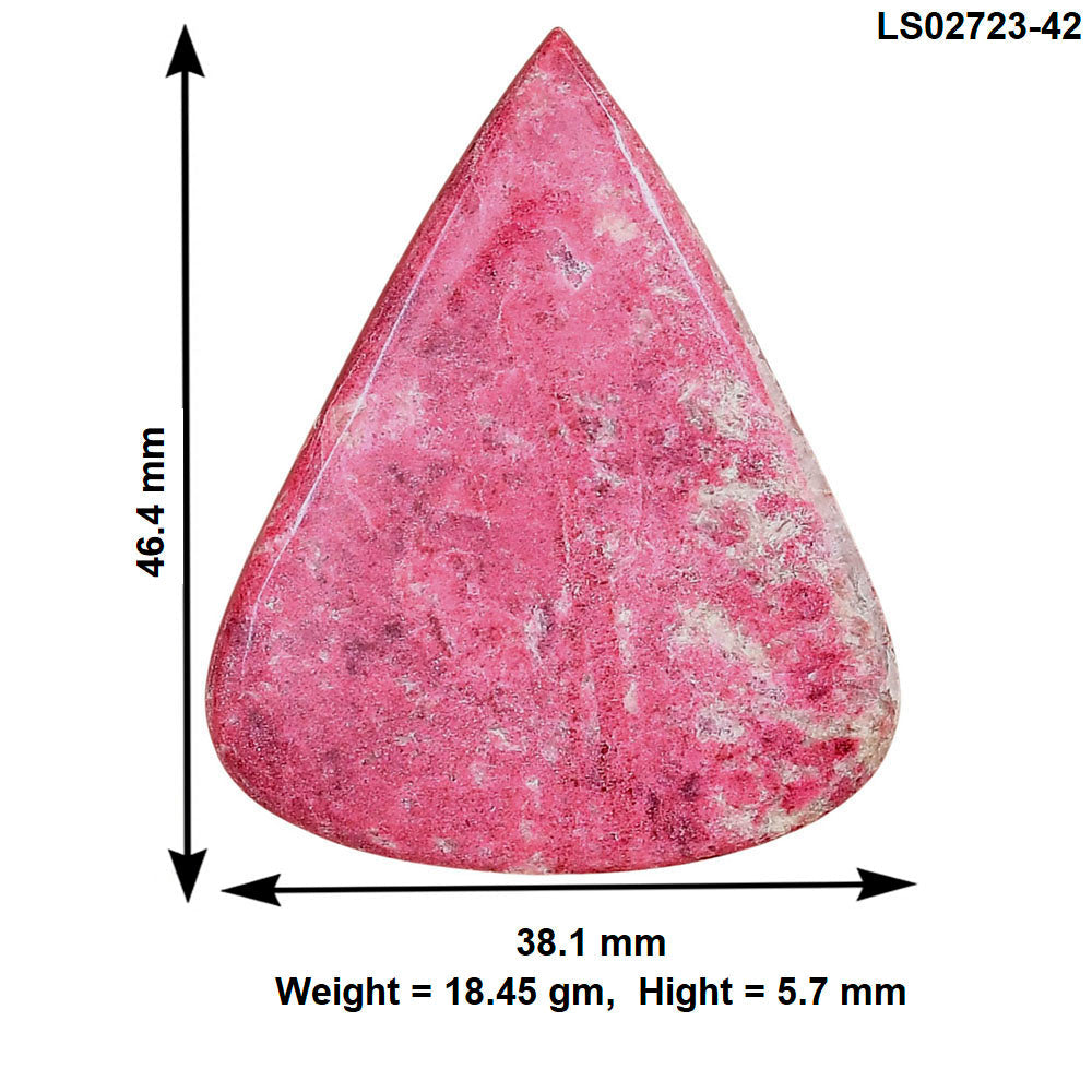 Pink Thulite 46.4x38.1x5.7 mm Fancy Gemstone LS02723-42-2