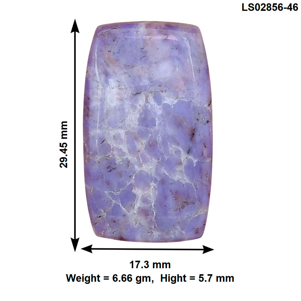 Lavender Jade 29.45x17.3x5.7 mm Baguette Gemstone LS02856-46-2