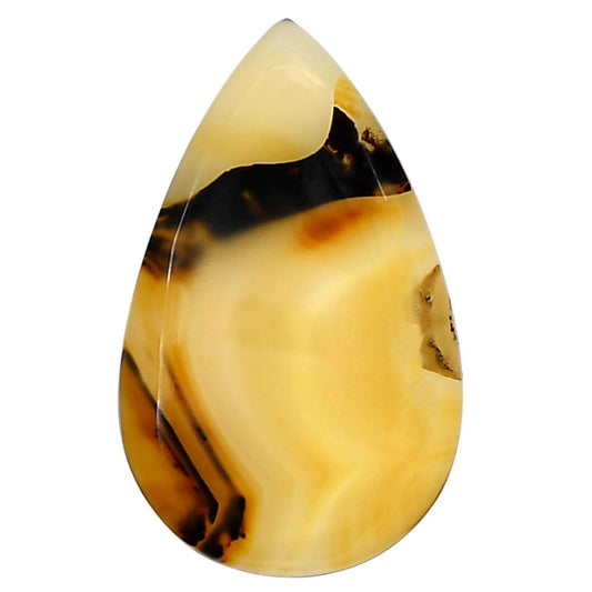 Montana Agate 34x21x4.5 mm Pear Gemstone LS03907-40-0