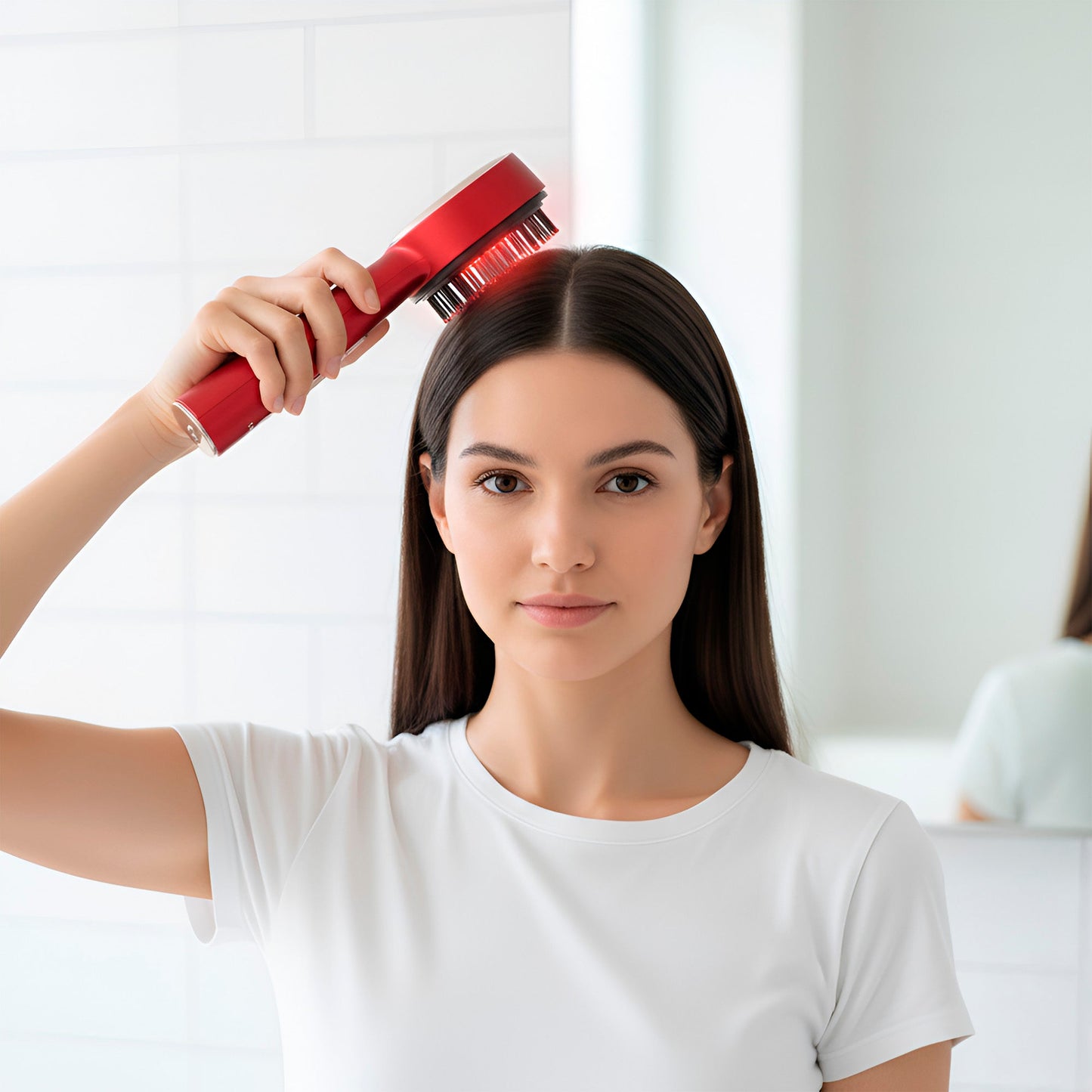 Ultimate Hair Rejuvenation & Styling Bundle – 3-in-1 LED Scalp Therapy Brush + One Step Volumizing Hair Dryer-2